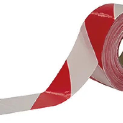 Ruban de balisage CIMCO 75mm×500m rouge/blanc 