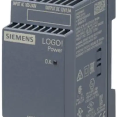 Alimentation Siemens LOGO!POWER, IN:100…240VAC, OUT:12VDC/1.9A, 2UM 