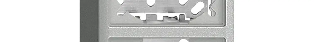 Cappa con piastra di base 54/39mm p.combinazioneFX verticale/orizzontale silver 