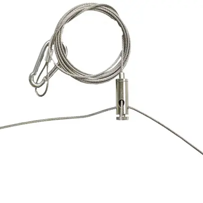 Jeu de cordes de suspension ELBRO, acier inoxydable, 2m, composé de 2 pièces 