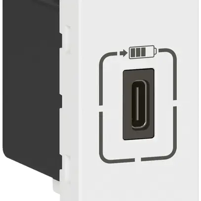 Presa di ricarica USB MOS 1×tipo-C 3A 7.5W 1 modulo bianco 