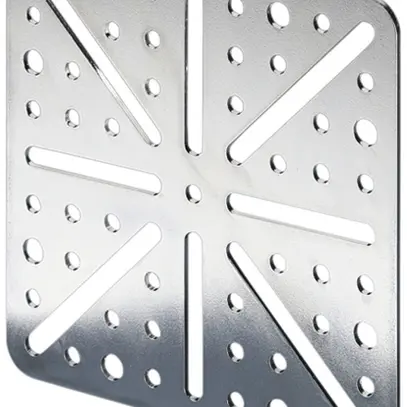 Plaque de montage Rittal TS 8612.410 118×118mm poinçonnage acier 4pcs 