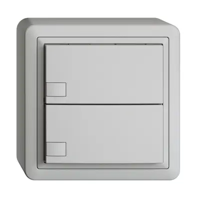 Pulsante KNX RGB AP EDUE, 250mW, s.LED, 2×pulsante, com.1×tasto, grc 