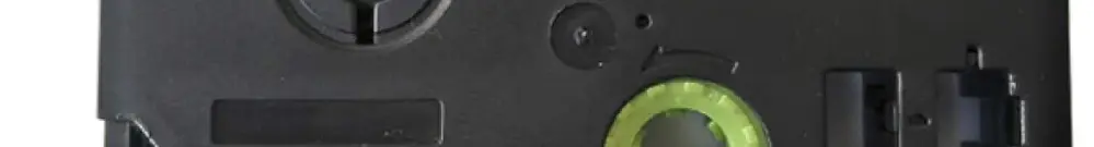 Cassette ruban compatible avec OZE-315, 6mm×8m, noir/blanc 