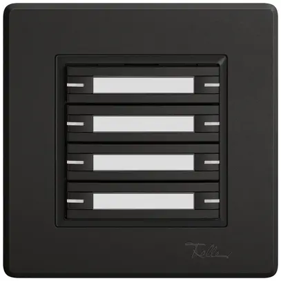 Pulsante KNX RGB INC EDIZIO.liv SNAPFIX® sensore temp.RGB-LED targ.8× com.1T ne 