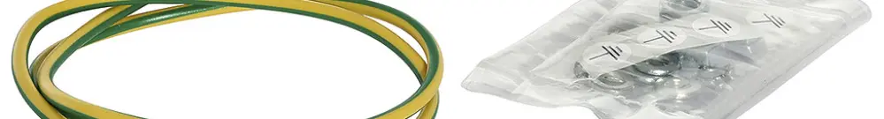 Raccordement du conducteur de terre Schneider Electric Prisma XS boîtier-porte 