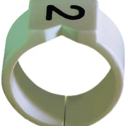 Bague-repère Plica STD, pour 1.5…3.4mm² Ø2.6…3.5mm impression: '8', blanc 