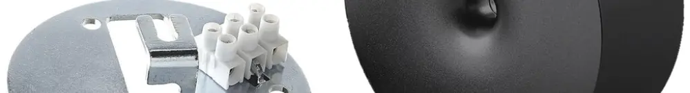 Baldachin Roesch magnetisch, Ø107×38mm, Polycarbonat, schwarz 