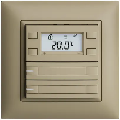 Pulsante RTH INC KNX 2×EDIZIOdue FMI sand, con carta+LED RGB 