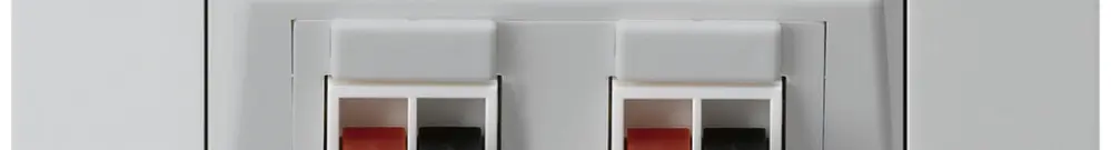 Prise ENC audio kallysto.trend 2× gris clair borne à étrier pour 2 haut-parleurs 