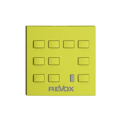 Kit de montage EDIZIOdue F pour Voxnet p. gravure, 10 boutons & IR, lemon 