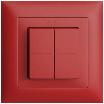 Poussoir RF EnOcean Feller EDIZIOdue FMI, 4K/2T, sans piles, berry 