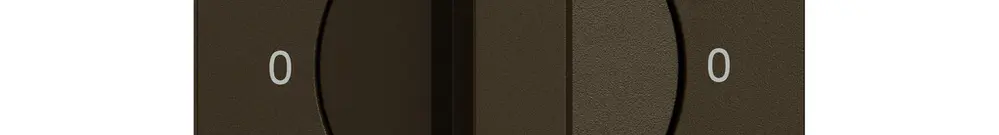 Montageset EDIZIO.liv SNAPFIX® f.Drehschalter m.Griff 0-Giorno-0-Notte br 