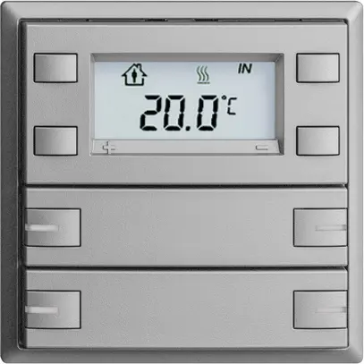 UP-RTH-Taster KNX 4-fach EDIZIOdue F silver, mit LED RGB 