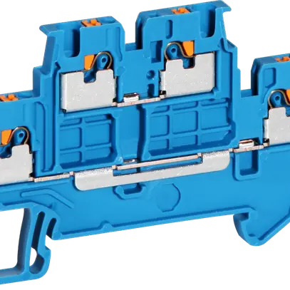 Morsetto a 2 piani CLIPLINE 0.14…1.5mm² blu 