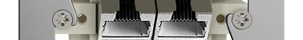 Einsatz zu Anschlussdose 2×RJ45/s 4P getr. FH ITplus 