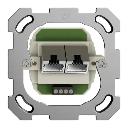 Prise ENC 2×RJ45/s 4P séparé FH ITplus 