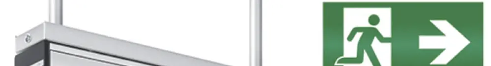 Lampada di emergenza ESYLUX SLC EL LED IR 230V 3W IP40 3h all fissaggio sospeso 