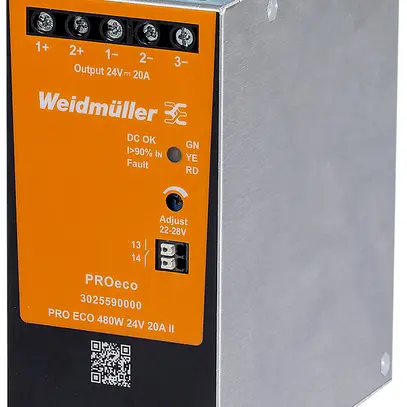 Alimentazione a commutazione Weidmüller Connect Power PRO ECO 480W 24V 20A 