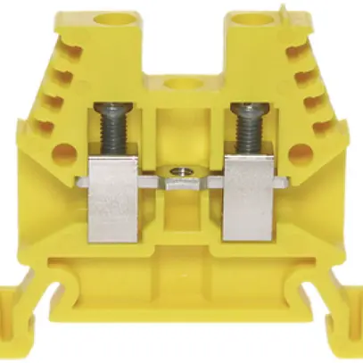 Morsetto di passaggio componibile Woertz 0.5…4mm² 32A 1000V vite 2×1 DIN 35mm gi 