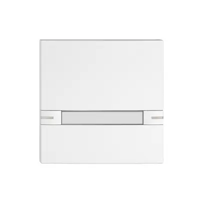 Pulsante 1/1 EDIZIO.liv KNX e UNI c.SNAPFIX® c.LED&targhetta 2×com.semplice bi 