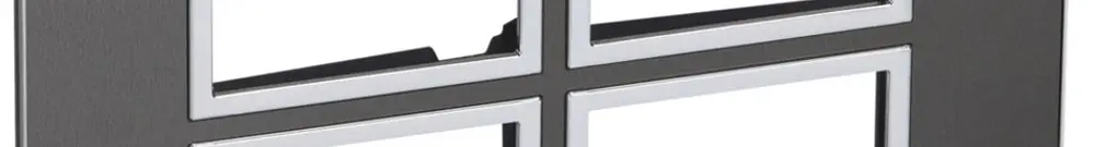 Telaio di copertura ATO 2×2 modulo, black brushed 