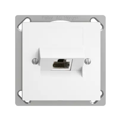 Prise INC 1×RJ45/s 4P ITplus EDIZIOdue blanc 