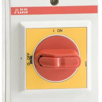 Interrupteur de sécurité AP ABB 3 pôles 16A 400V gris clair/rouge/jaune 