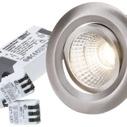 EB-LED-Spot Move 10.5W 230V 960lm 3000K Loch-Ø68mm nickel 38° 