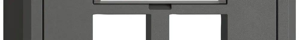 Kit de montage AP EDIZIO.liv Keystone SNAPFIX® droit 2× grf 