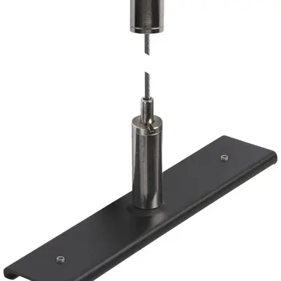 Rinforzo SLV 48V TRACK con cavo acciaio 3m nero 