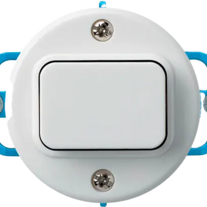 Inserto per contatto pulsante INC basico C/2L bianco 