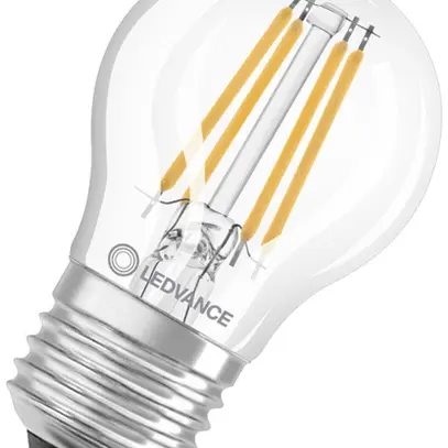 Lampada LED LEDVANCE CLAS P E27 4.2W 470lm 2700K REG Ø45×77mm chiaro 