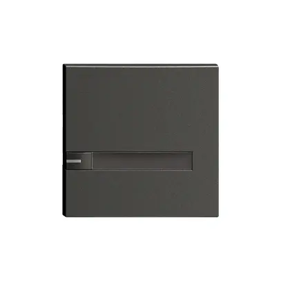 Tasto 1/1 KNX/elettronic.c. LED+cart. EDIZIOdue comando 1×nero 