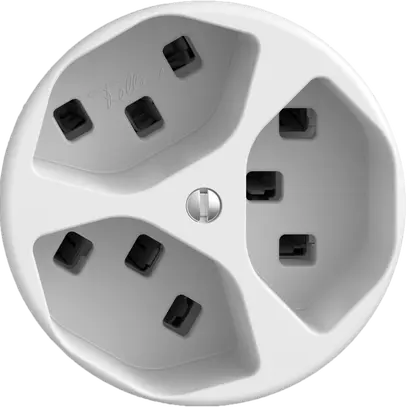 Presa STANDARDdue 3×T23 bianco 