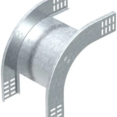 Gomito esterno Bettermann verticale 90° 60×200mm zincato in continuo 