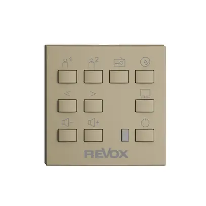 Kit de montage EDIZIOdue F pour Voxnet avec 10 boutons & fenêtre IR, sand 