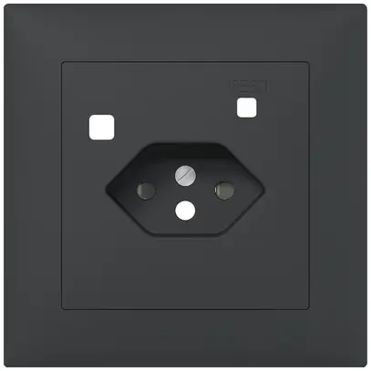 Kit frontal SIDUS B pour prise FI T13 avec shutter anthracite 