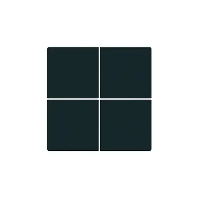 Faccia pulsante KNX Hager BA kallysto Z quadruplo nero 45×45mm 