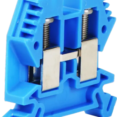 Morsetto di passaggio componibile Woertz 4…10mm² 57A 1000V vite 2×1 DIN 35mm bl 