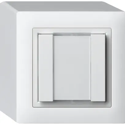 Poussoir universel AP 2×kallysto avec LED blanc 