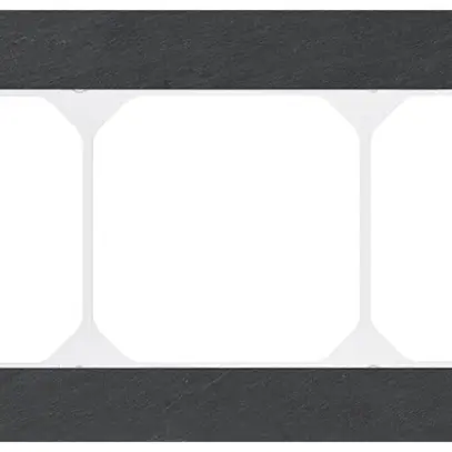 Cadre de recouvrement KAL.art 1×3 94×214mm ardoise noir 