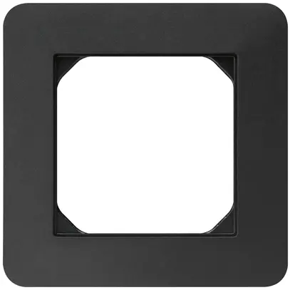 Telaio di copertura INC kallysto.trend 1×1 nero 94×94mm 