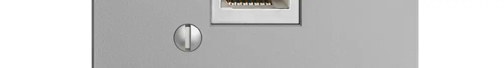 Boîte 1×RJ45/s 8P EDIZIOdue silver R&M swissline 