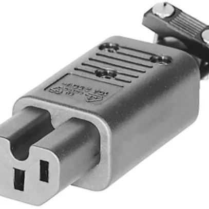 Presa d'apparecchi T123 C15 nero, tipo 4782 120°C 