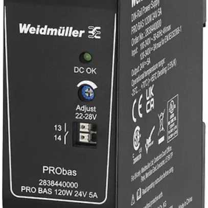 Alimentazione a commutazione Weidmüller Connect Power PRO BAS 120W 24V 5A 