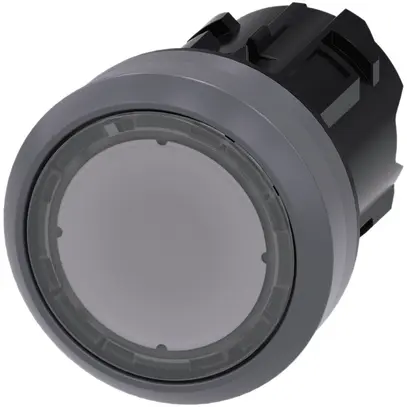 Contatto pulsante Siemens SIRIUS ACT chiaro anello frontale in metallo 