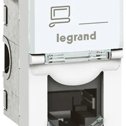 Presa di collegamento MOS 1×RJ45 Kat.6A UTP 1 modulo bianco 