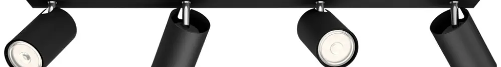 Plafonnier myLiving Kosipo, GU10 118×92×628mm IP20 noir 