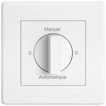 Interrupteur rotatif ENC EDIZIO.liv SNAPFIX® manette 2/1L 0-Manuel-0-Auto bc 